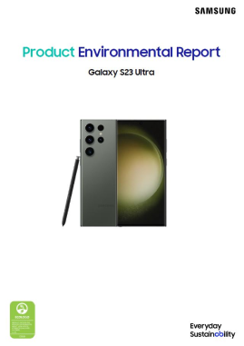 Product Environmental Report